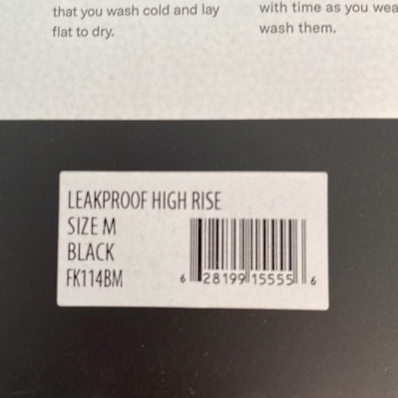 NIB knix Leakproof High Rise Underwear Size M Black - Picture 4 of 5